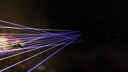 The Amarr Shuttle....being shot at...heavily...