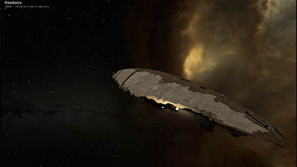 The Amarr Freighter: Providence, AKA Rebel Transport