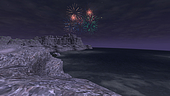 Watching the fireworks from South Gustaberg