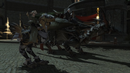 M.Steiner and Anubis showing off their mounts