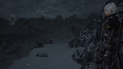 Anubis, The Azure Dragoon, watching over Coerthas