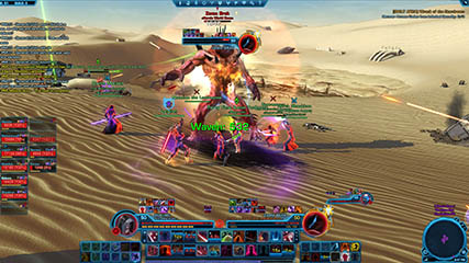 Syn'n, Eeks & MS taking down Infected Zama Brak world boss with an OPs group [Rakghoul Plague Event]