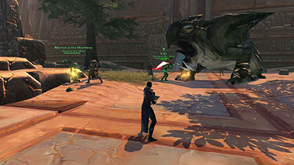 Mech, Eeks & Rigby in the Athiss flashpoint